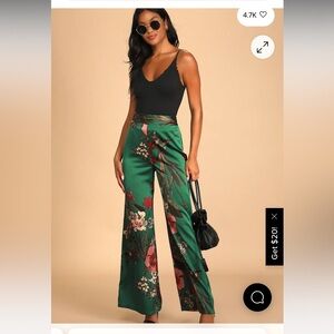 Lulu's Thriving Vibes Wide-Leg Pants XS